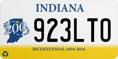 IN license plate 923LTO