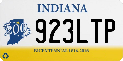 IN license plate 923LTP