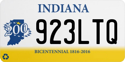 IN license plate 923LTQ