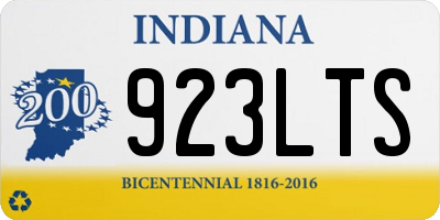 IN license plate 923LTS