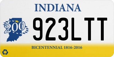 IN license plate 923LTT