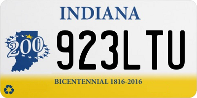 IN license plate 923LTU
