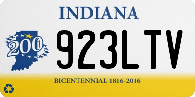 IN license plate 923LTV
