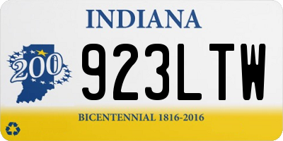 IN license plate 923LTW