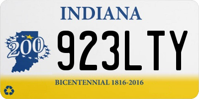 IN license plate 923LTY