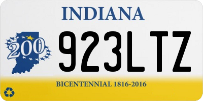 IN license plate 923LTZ