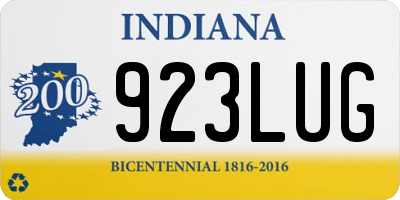 IN license plate 923LUG