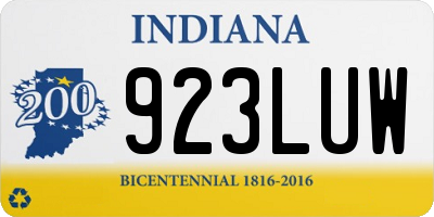IN license plate 923LUW