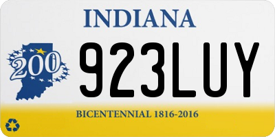 IN license plate 923LUY