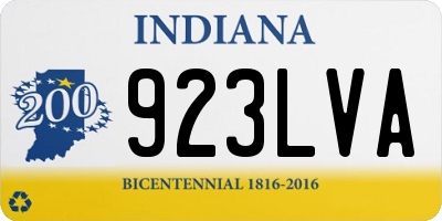 IN license plate 923LVA