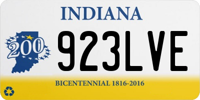IN license plate 923LVE