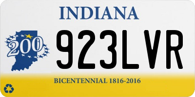 IN license plate 923LVR