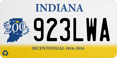 IN license plate 923LWA