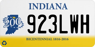 IN license plate 923LWH