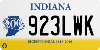 IN license plate 923LWK