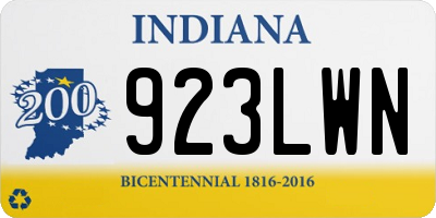 IN license plate 923LWN