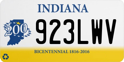 IN license plate 923LWV