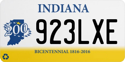 IN license plate 923LXE