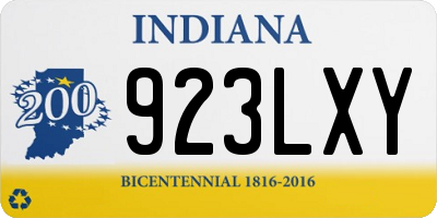 IN license plate 923LXY