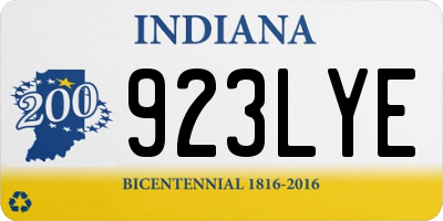 IN license plate 923LYE