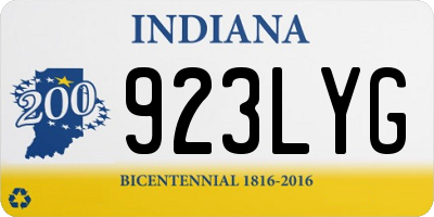 IN license plate 923LYG