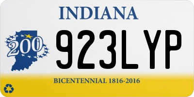 IN license plate 923LYP