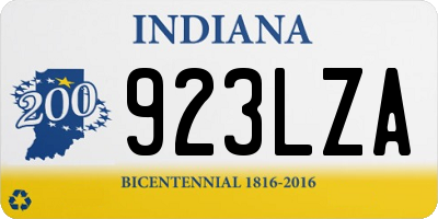 IN license plate 923LZA