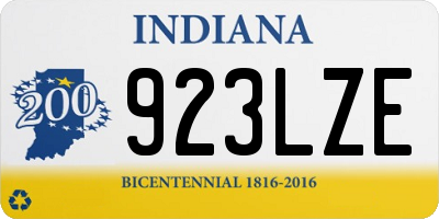 IN license plate 923LZE