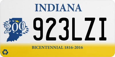 IN license plate 923LZI