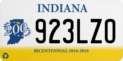 IN license plate 923LZO