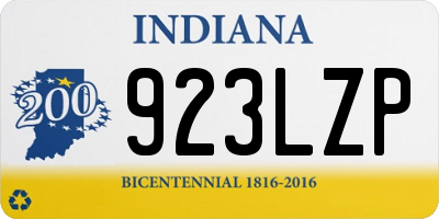 IN license plate 923LZP