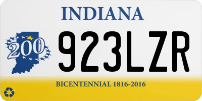 IN license plate 923LZR