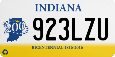 IN license plate 923LZU