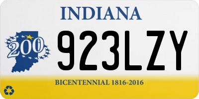 IN license plate 923LZY