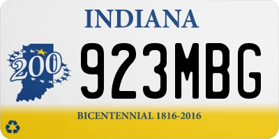 IN license plate 923MBG
