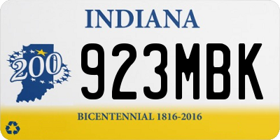 IN license plate 923MBK
