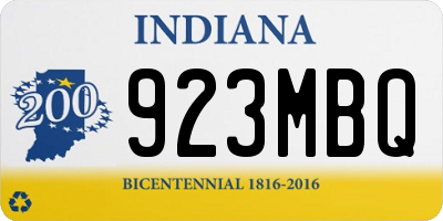IN license plate 923MBQ