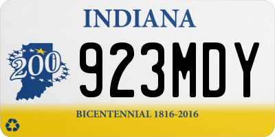 IN license plate 923MDY