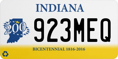 IN license plate 923MEQ