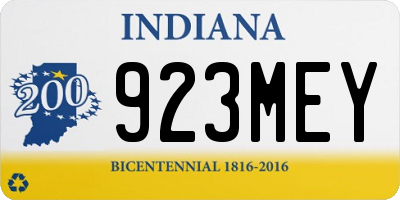 IN license plate 923MEY