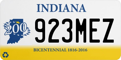 IN license plate 923MEZ