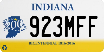 IN license plate 923MFF