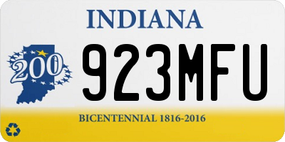 IN license plate 923MFU