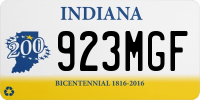 IN license plate 923MGF