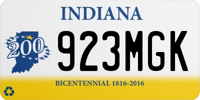 IN license plate 923MGK