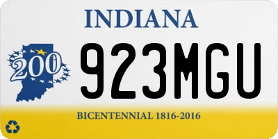 IN license plate 923MGU