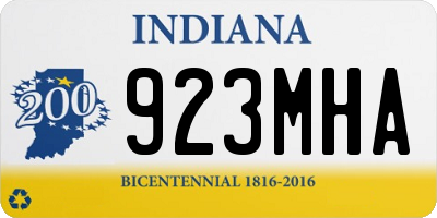 IN license plate 923MHA