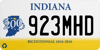 IN license plate 923MHD