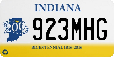 IN license plate 923MHG