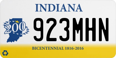 IN license plate 923MHN